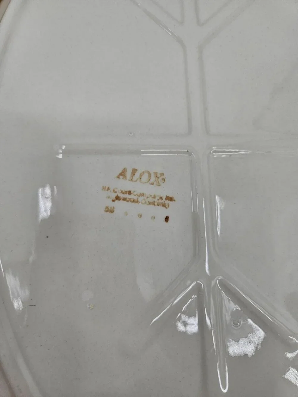 VTG Alox HF Coors Cowboy Horse White Platter Restaurant Ware 12.5